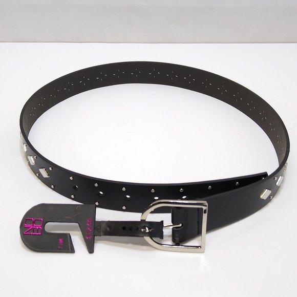 No Boundaries Diamond Shape Studded Belt S/M Adjustable Women's Edgy Style NWT - Picture 3 of 5